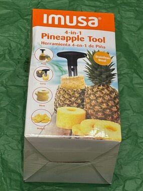IMUSA 4-in-1 Pineapple Tool - Orange/Black